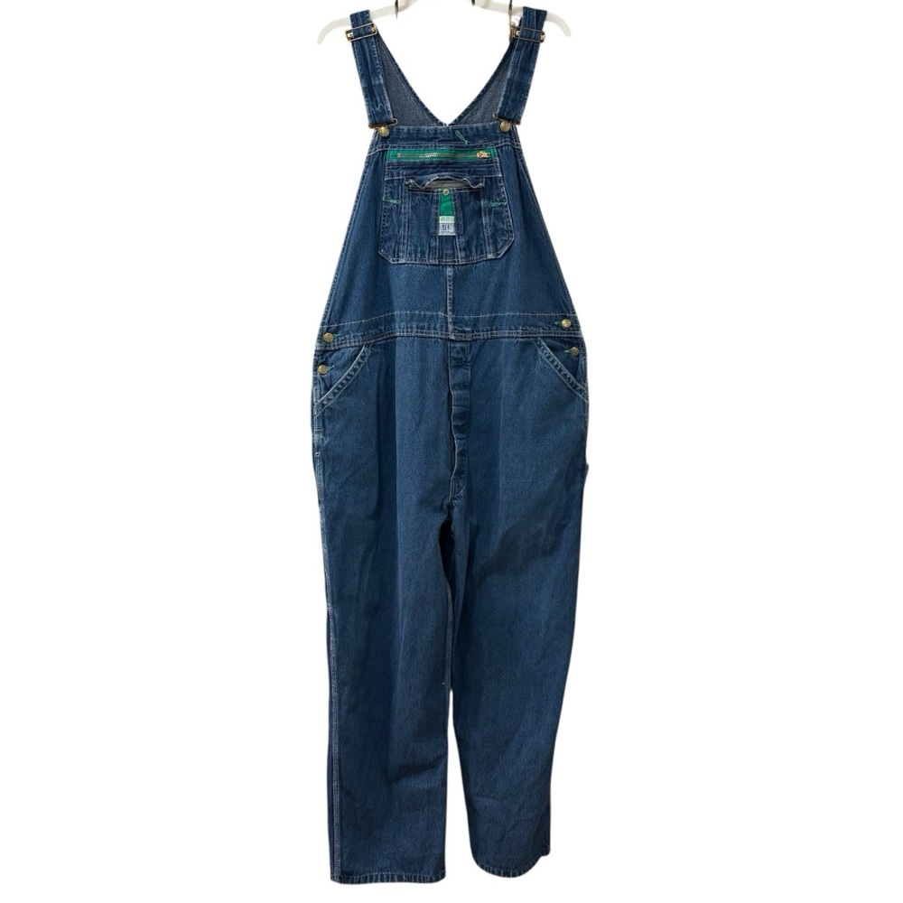Vintage Liberty stonewashed bib overalls, size 48x30